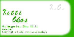 kitti okos business card